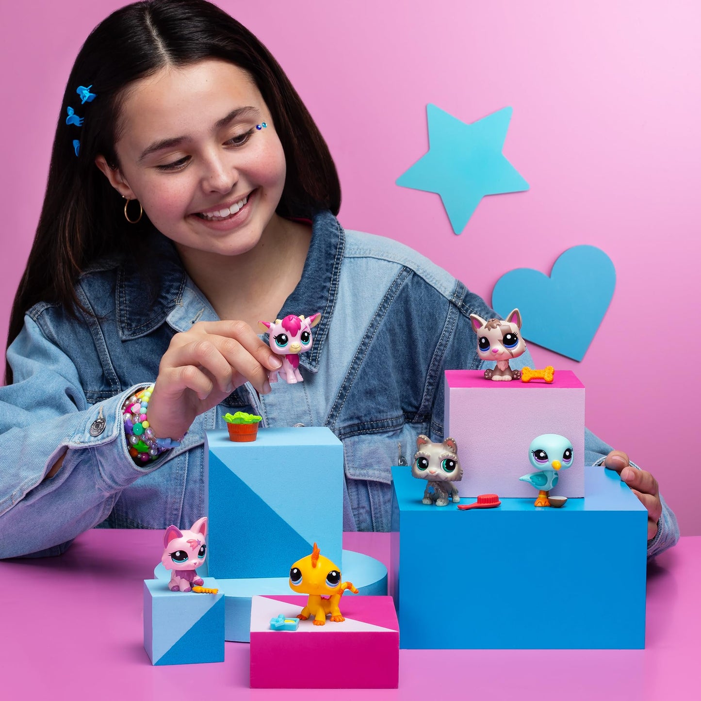 Littlest Pet Shop - Pet Surprise Display, 18 Pet Collector Set - Series 2 - LPS Gen 7, Authentic Mystery Figures, Surprise Collectible Kidult Toy