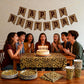 Leopard Print Party Supplies, Cheetah Happy Birthday Party Decorations with Plates Napkins Cups Tablecloth for Safari Animal Leopard Birthday Party