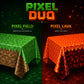 Pixel Field & Lava Duo Table Covers (Pack of 2) - XL 54"x108" - Immersive Biomes Birthday Party Decorations, Gamer Party Tablecloth, Pixel Themed