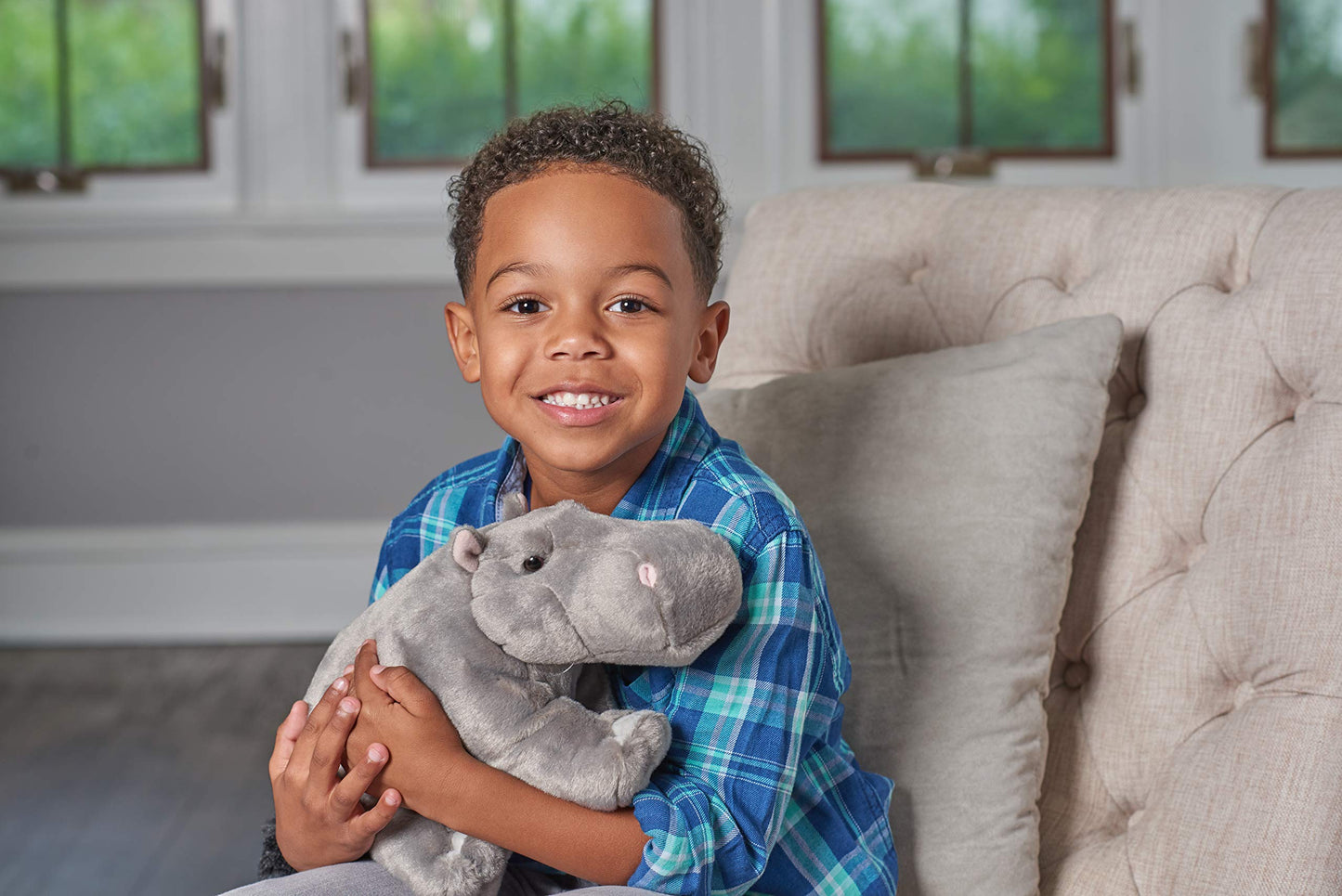 Wild Republic Hippo Plush, Stuffed Animal, Plush Toy, Gifts for Kids, Cuddlekins 12"