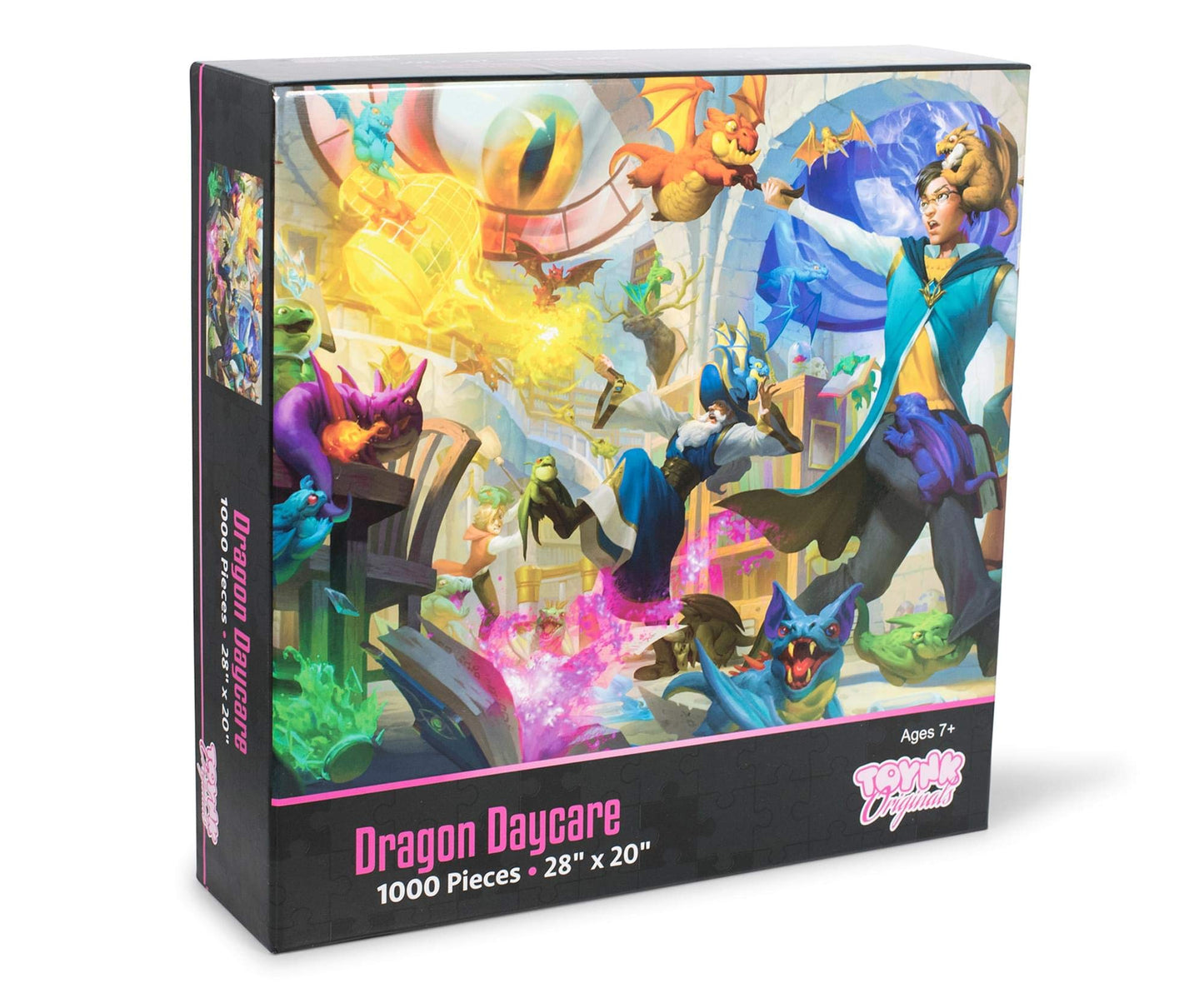 Dragon Daycare Fantasy Wizard Puzzle for Adults and Kids | Difficult 1000 Piece Jigsaw Puzzle Toy | Fun Quarantine Gift | Interactive Brain Teaser