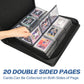 Sibonic 9 Pocket TopLoader Binder, Holds 360 3”x4” Toploader Hard Cases, Sleeves Card Collection Binder, 20 Double Sided Pages, Compatible with