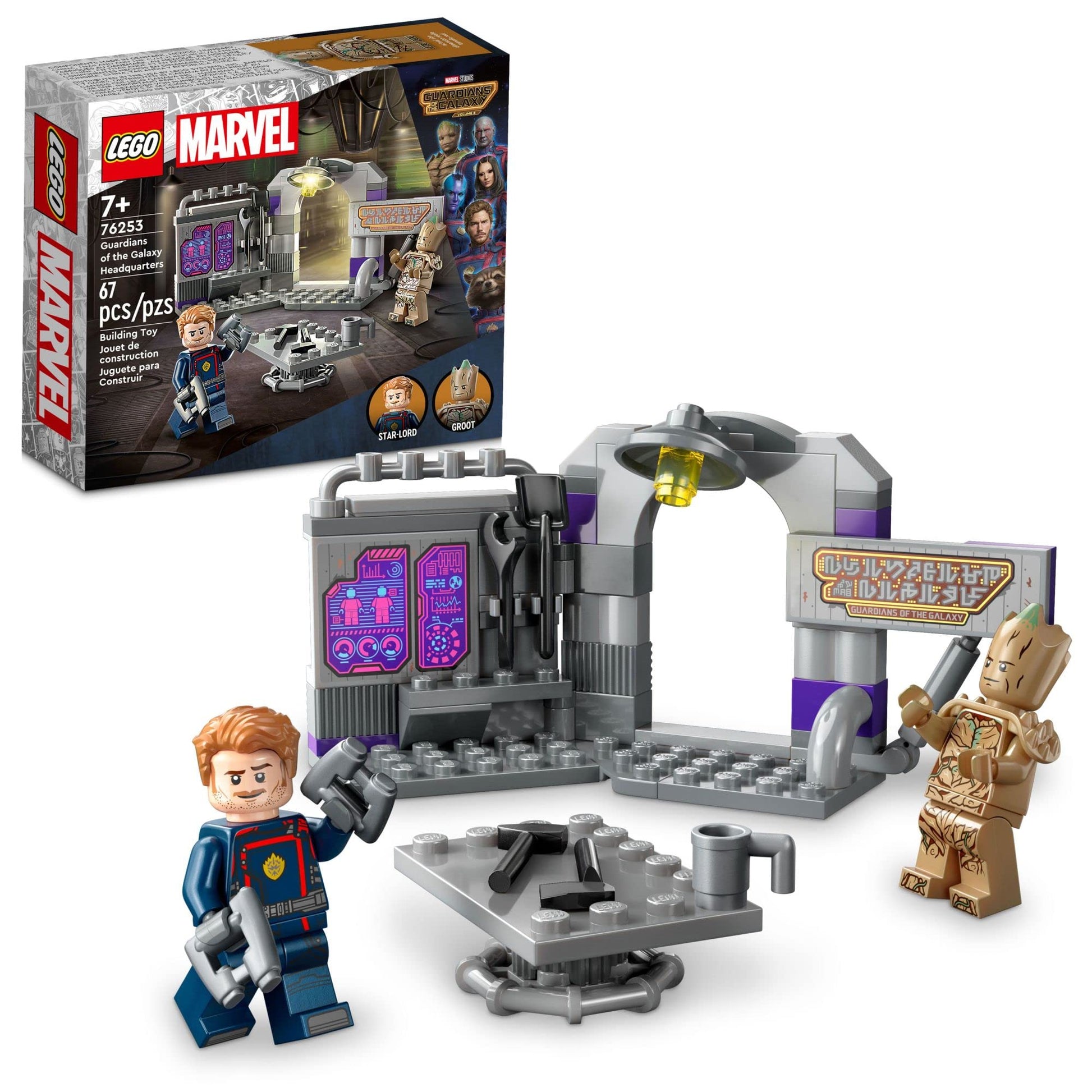 LEGO Marvel Guardians of The Galaxy Headquarters 76253, Super Hero Building Toy Set from Guardians of The Galaxy 3 with Groot and Star-Lord