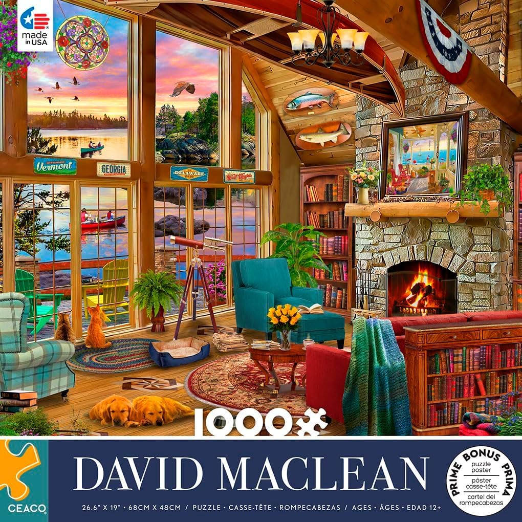 Ceaco - Sunset Lodge - 1000 Piece Jigsaw Puzzle for Adults
