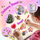 12 DIY Unicorn Wooden Magnets - Arts Crafts Painting Kits For Kids, Creative Art Supplies Paint Gift For Birthday Party Favors Family Easter Crafts