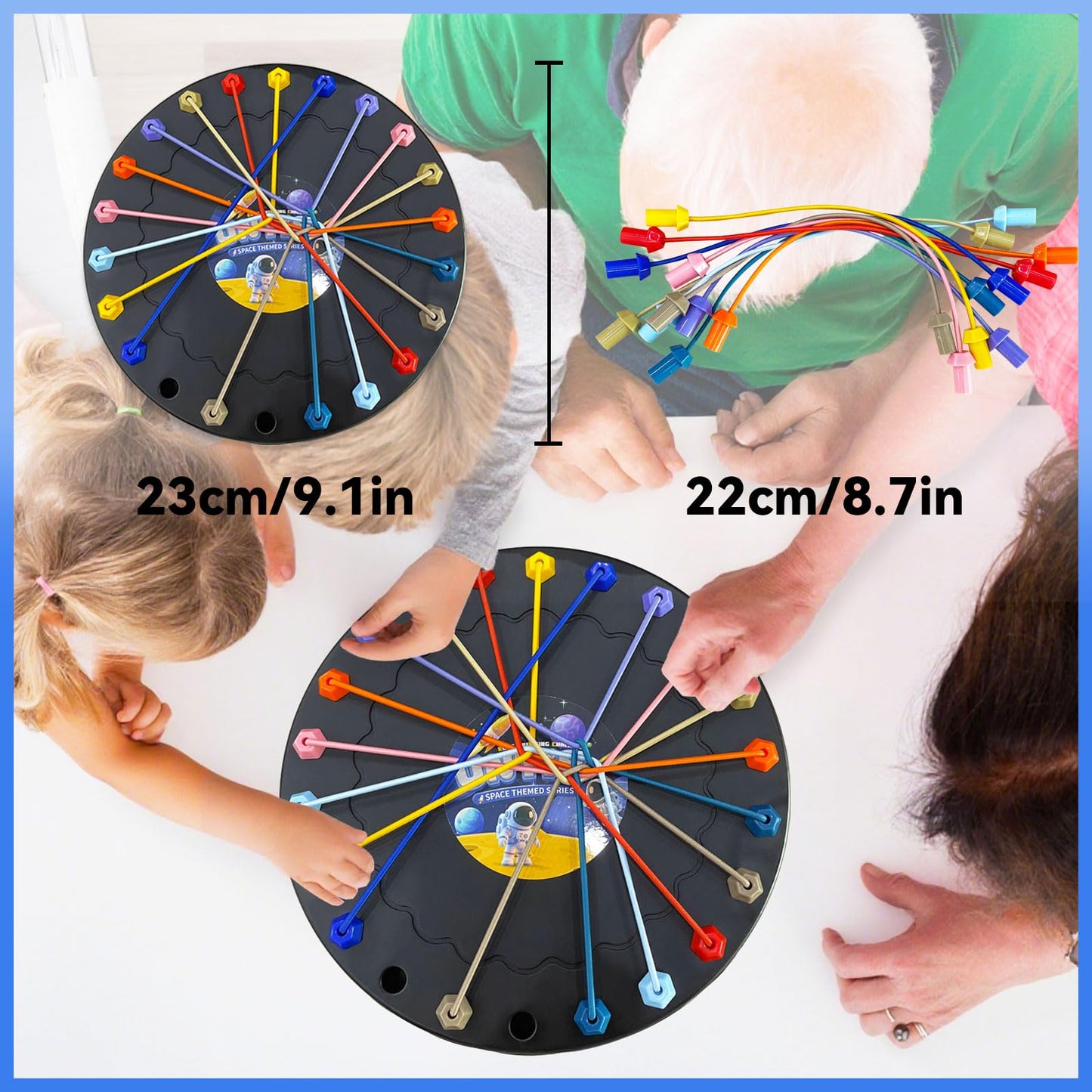 RQAMRCU Brainy Knots Rope Untangling Game?Children's Rope Challenge Game?Strategy Untangling Challenge Puzzle ?Suitable for Family Parent-Child