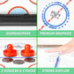 GoSports 30 Inch Table Top Air Hockey Game for Kids - Portable, Battery Operated Game Table - Oak