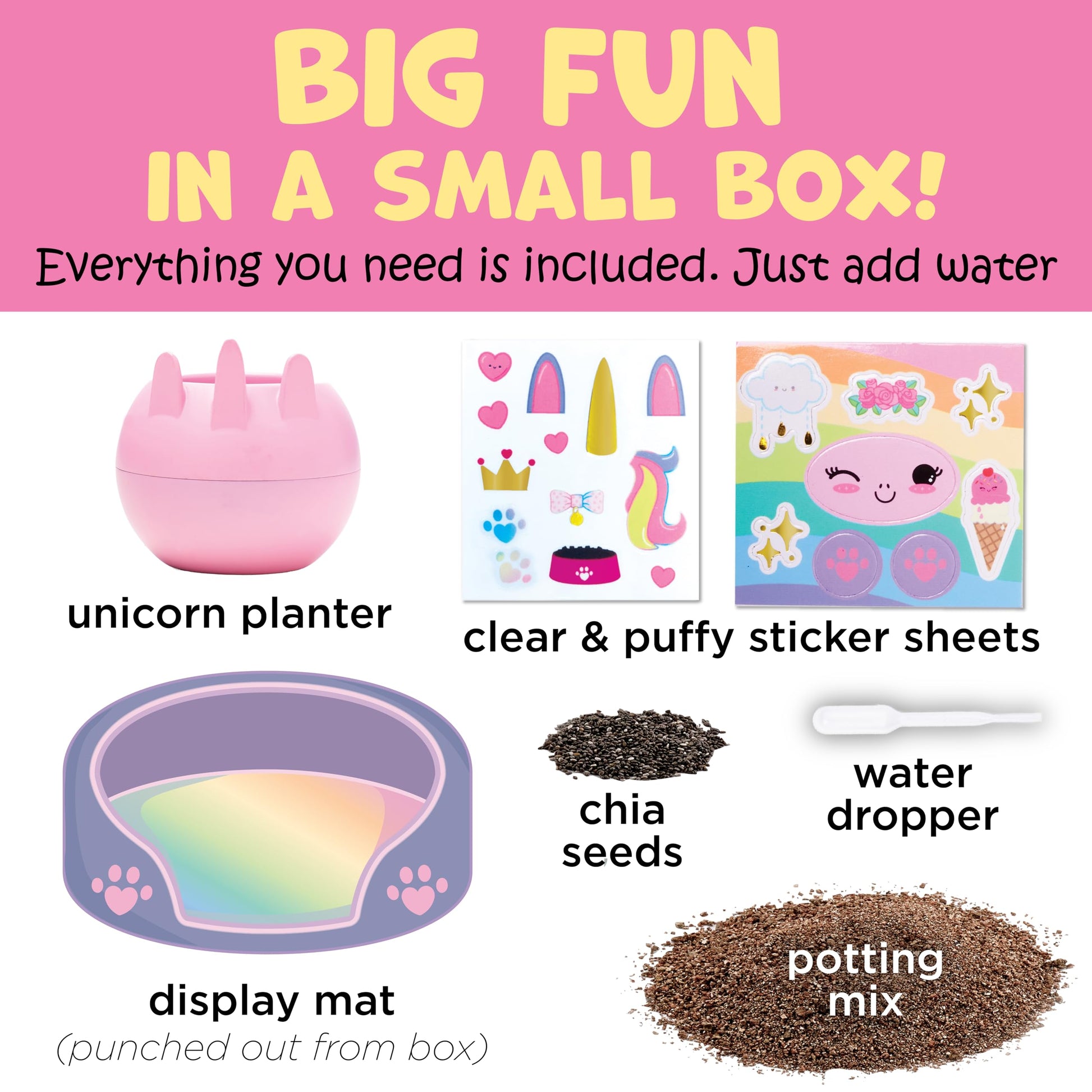 Creativity for Kids Plant-A-Pet Unicorn, Mini Garden Kit (Ages 6+)
