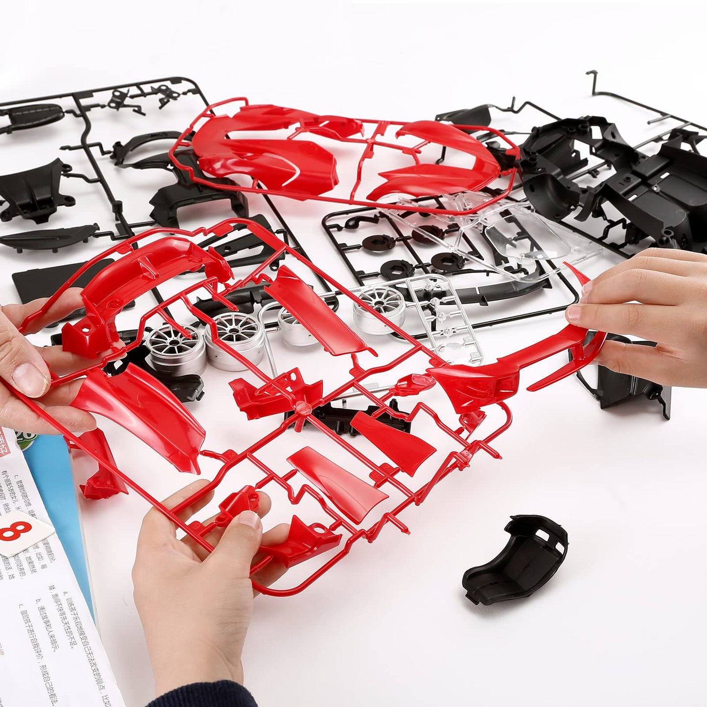 RASTAR Build Your Own RC Car Ferrari FXXK EVO Kit with Remote & DIY Decals