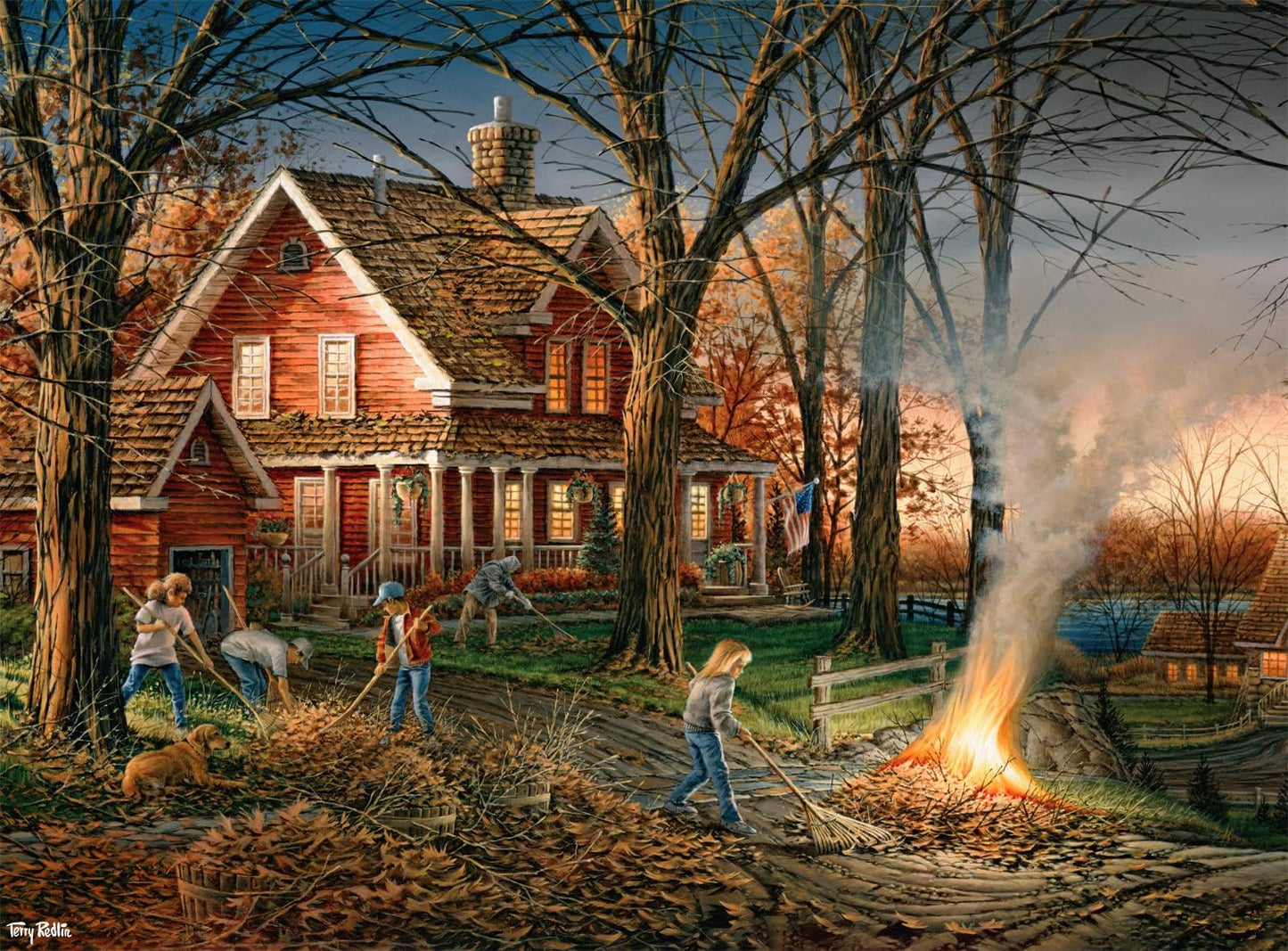 Buffalo Games Terry Redlin Autumn Evening 1000 Piece Jigsaw Puzzle, Adults