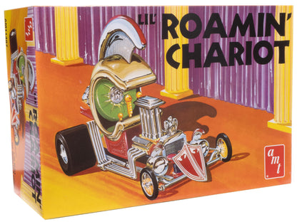 AMT Li’l Roamin’ Chariot Show Rod Model Kit 1:25 Scale - Retro Reissue of 1971 Classic Design, 100+ Parts, Chrome & Vinyl Details, Colorful Decals