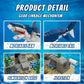 Shark Building Block Set with Rotating Display Stand, Swimming Ocean Animal Model, Compatible with Lego 630 Accessory, Creative Home Decor, Easter