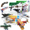 2 Themes in 1, 3D Paper Building Model, DIY Origami Kit for Kids Ages 8-12, Includes 16 Pre-cut, Easy-to-Assemble Aircraft & Weapon 3D Paper Building