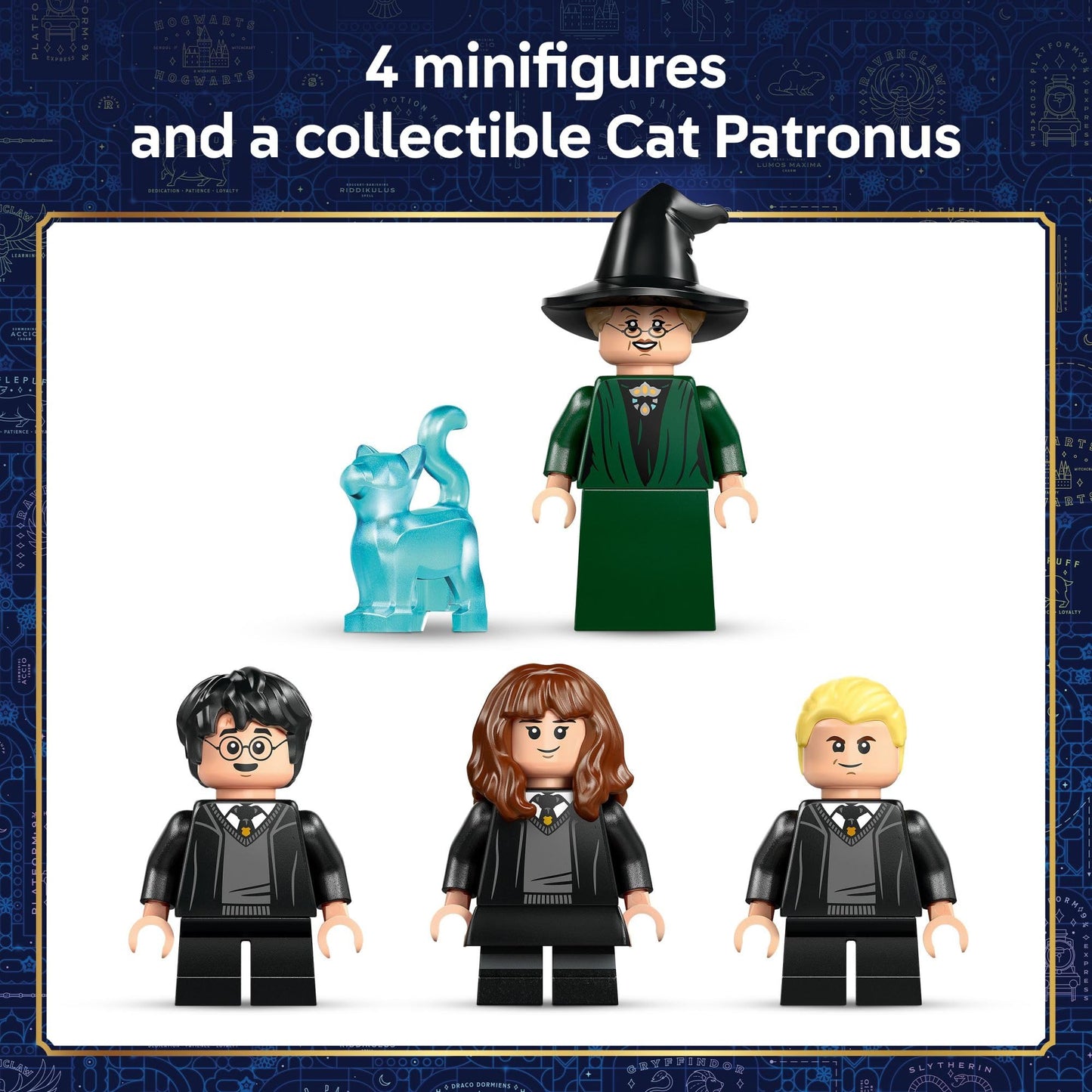 LEGO Harry Potter Hogwarts Castle: Sorting Hat Ceremony Building Toy for Boys, Girls - Pretend Play Set for Kids, Ages 7+ - W/4 Minifigures & Cat