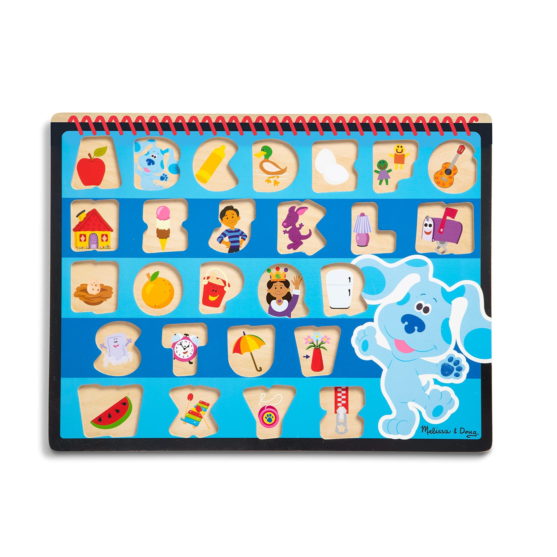 Melissa & Doug Blue's Clues & You! Wooden Chunky Puzzle - Alphabet (26 Pieces), Multi