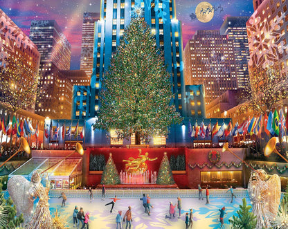 White Mountain 1000 Piece Jigsaw Puzzle, Rockefeller Christmas