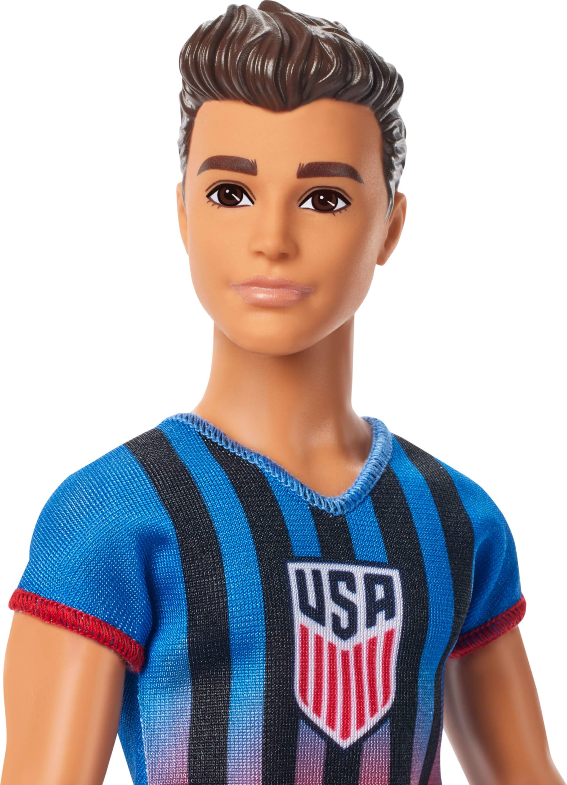 Barbie Careers USSF Soccer Fashion Ken Doll Dressed in Removable Sport-Themed Outfit & Shoes with Accessories