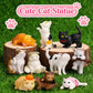 10PCS Mniature Realistic Cat Figurines,Kitty Collection Figurines set for Cat Keeper Lover,Cute Cat Animal Characters Figure for Cake Topper,Landscape
