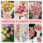 650PCS Pipe Cleaners Bulk, 7 Colors Pastel Pink Chenille Stems DIY Flower Kit with Floral Wires, Tape, Stamens, Wrapping Paper for Handmade Bouquet