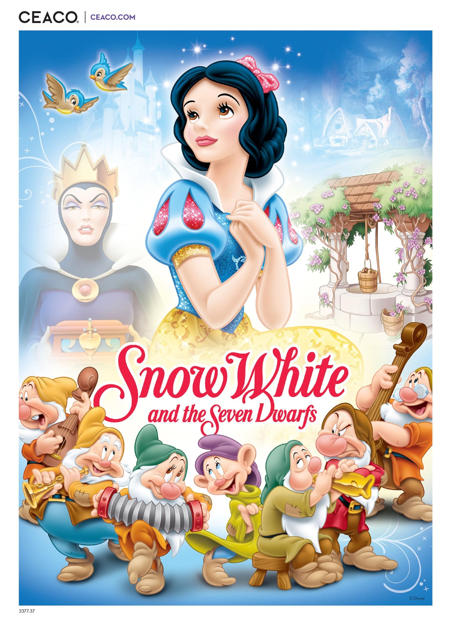 Ceaco - Disney Snow White Poster - 1000 Piece Jigsaw Puzzle for Adults