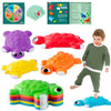 JOYIN Turtle Balance Stepping Stones, 6 Pcs Kids Turtle Jumping Stones Steps Stones Up to 265 Ibs, Kids Obstacle Course Coordination Game Toys