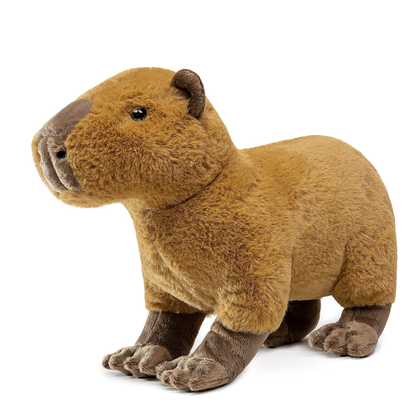 Capybara Plush Toy - Lifelike Rodent 13” Capybara Stuffed Animals, Soft Wild Animals Crawling Capybara Unique Plushie Toys Model Dolls Collection