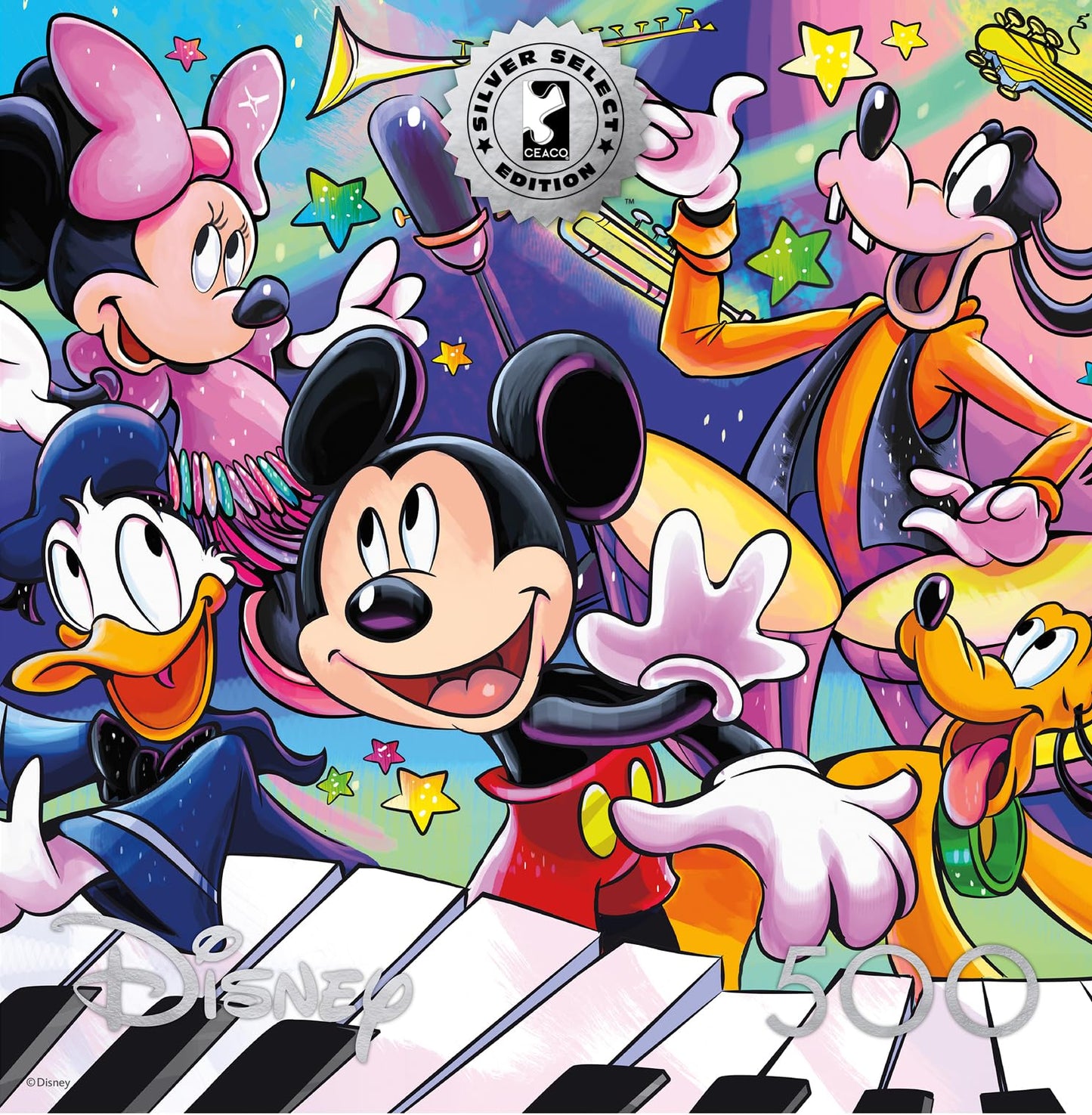 Buffalo Games - Disney Mickey's Music - 500 Piece Jigsaw Puzzle for Adults