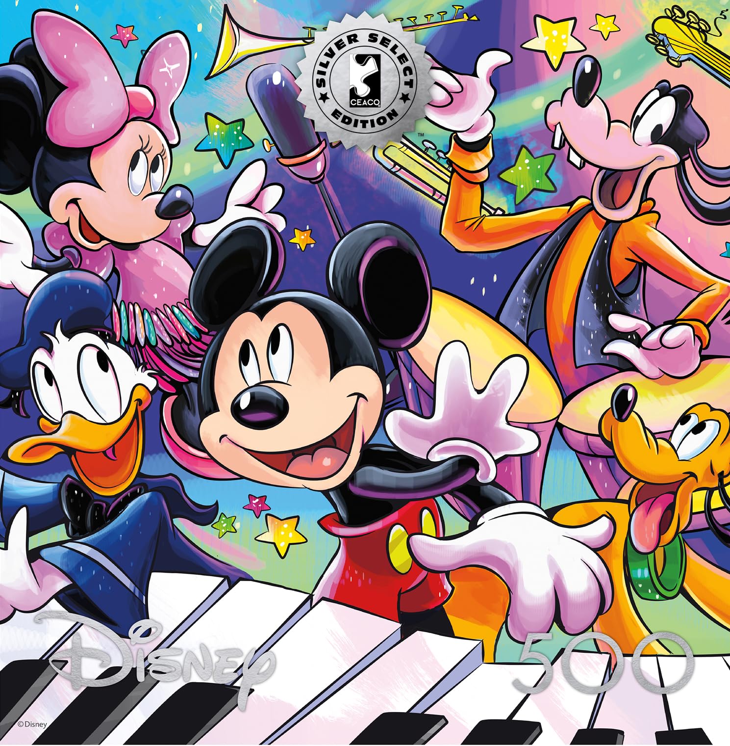 Buffalo Games - Disney Mickey's Music - 500 Piece Jigsaw Puzzle for Adults
