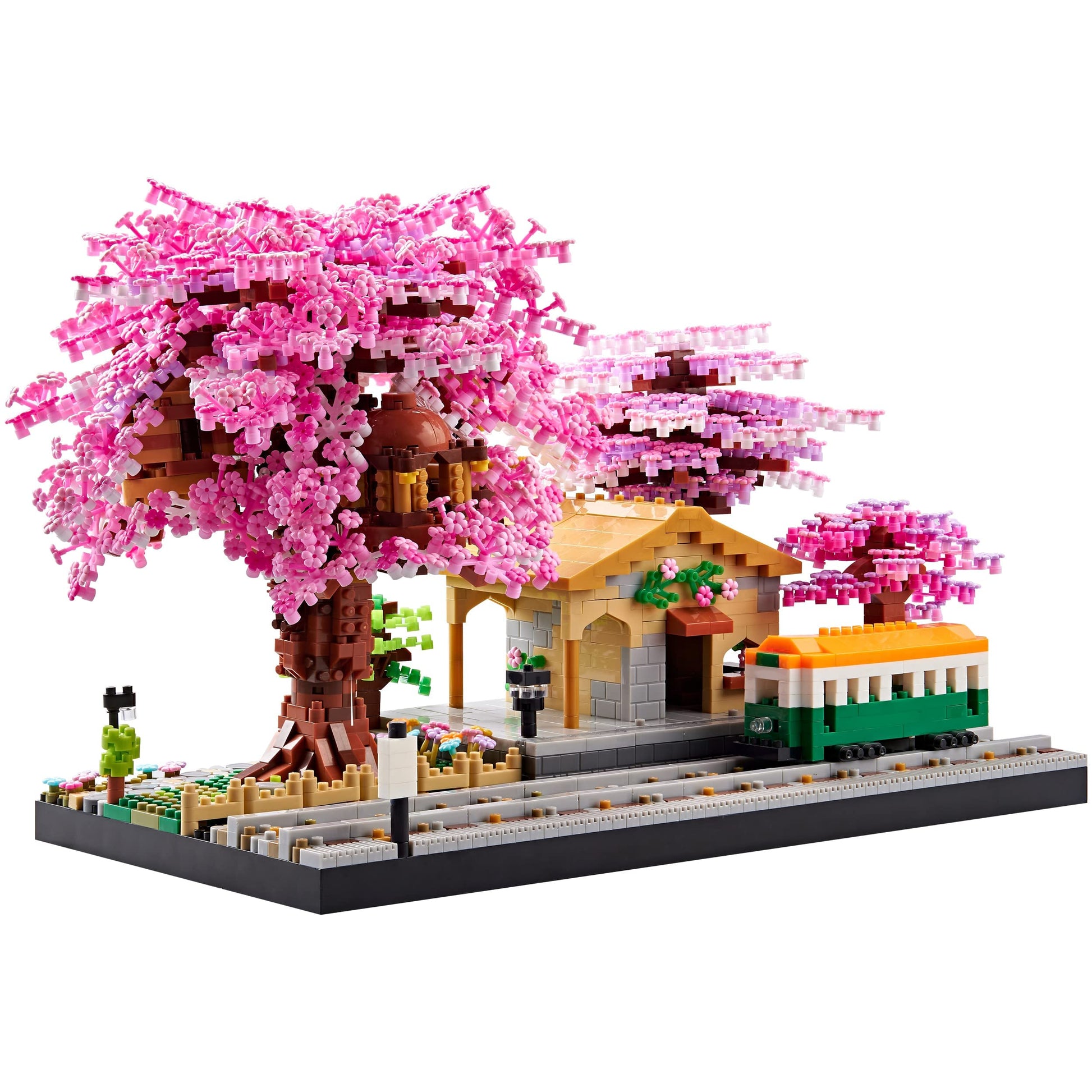 Japanese Cherry Blossom Tree Building Set Mini Micro Blocks Kit for Adult Flowers House Bonsai Tree Building kit Ideas Toys Present for Girls 14+