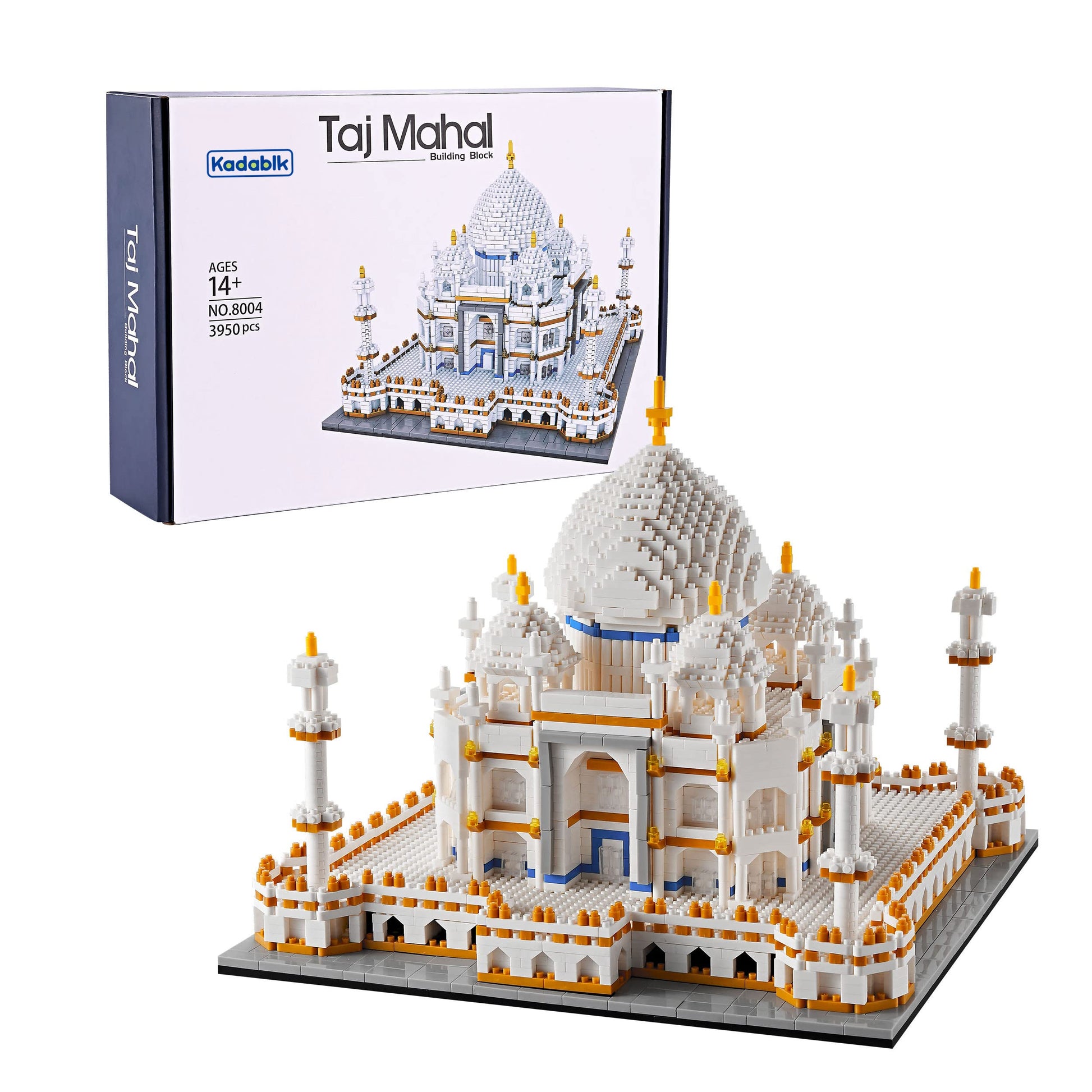 Kadablk Architechture Series for Adults and Teens,Taj Mahal Building Set,Model Contruction Kit 3950 PCS,Micro Block Set,New Seven Wonders,Landmark