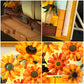 CAXIMSY Flowers Sunflower Building Block Sets Crafts for Adults Sunflowers Wall Art Painting Frame Gifts for Mother's/Valentine's Day?Artificial