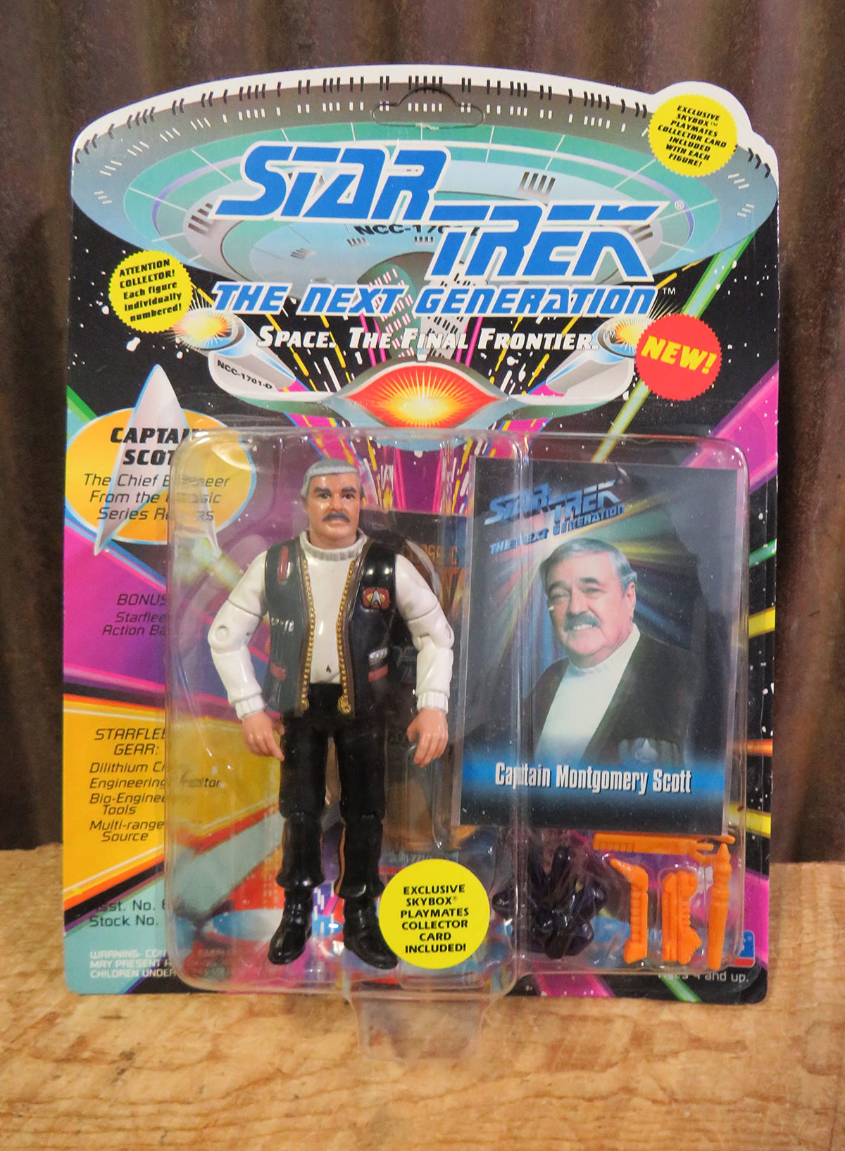 Captain Montgomery Scott Action Figure As Seen in the Star Trek: Next Gext Generation Episode "Relics"