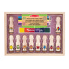 Melissa & Doug Wooden Handle Stamps - Deluxe | Arts & Crafts | Stamp Set | 3+ | Gift for Boy or Girl