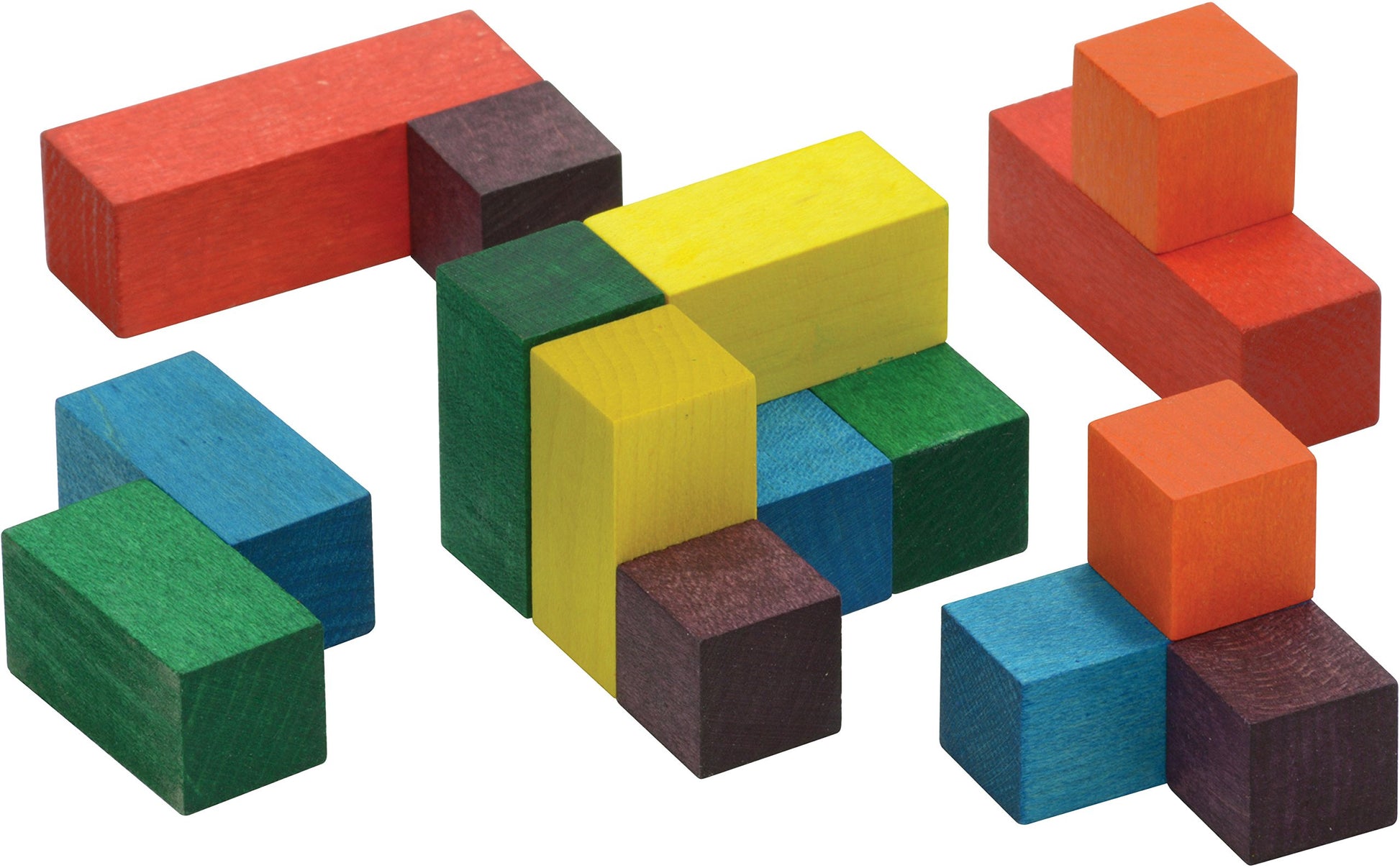 Maple Landmark Color Soma Cube - Made in USA