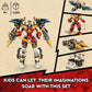 LEGO NINJAGO Ninja Ultra Combo Mech 4 in 1 Set 71765 with Toy Car, Jet Plane and Tank Toys Plus 7 Minifigures