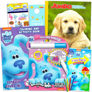 Blue's Clues and You! Coloring Activity Book Set - Bundle with Coloring Books, Imagine Ink, Stickers, More | Blues Clues Party Supplies for Kids