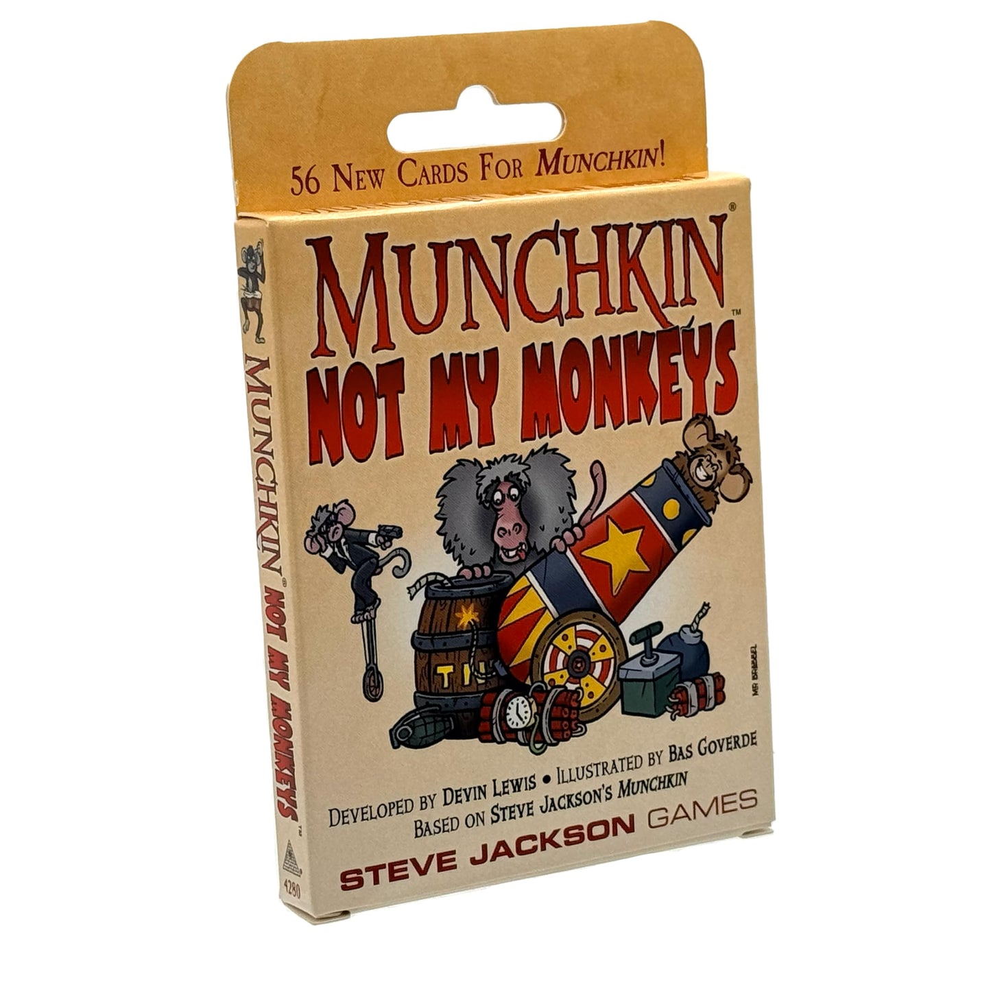 Munchkin: Not My Monkeys | Expansion Card Pack | 3-6 Players, Ages 14+, 1-2 Hours | 56 Mischievous Cards | Steve Jackson Games