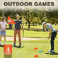 BATONE Golf Bucket Game for Family, Adults and Kids Portable 6 Hole Golf Course with Balls and Flag, Outdoor Indoor Golf Yard Game for Park, Beach