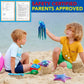 Maxdecoer Large 3 Pcs 3D Printed Articulated Sea Animals, Flexible Octopus Ray and Starfish Desk Pets, Ocean Fidget Toys for Kids Adults, Sensory Desk
