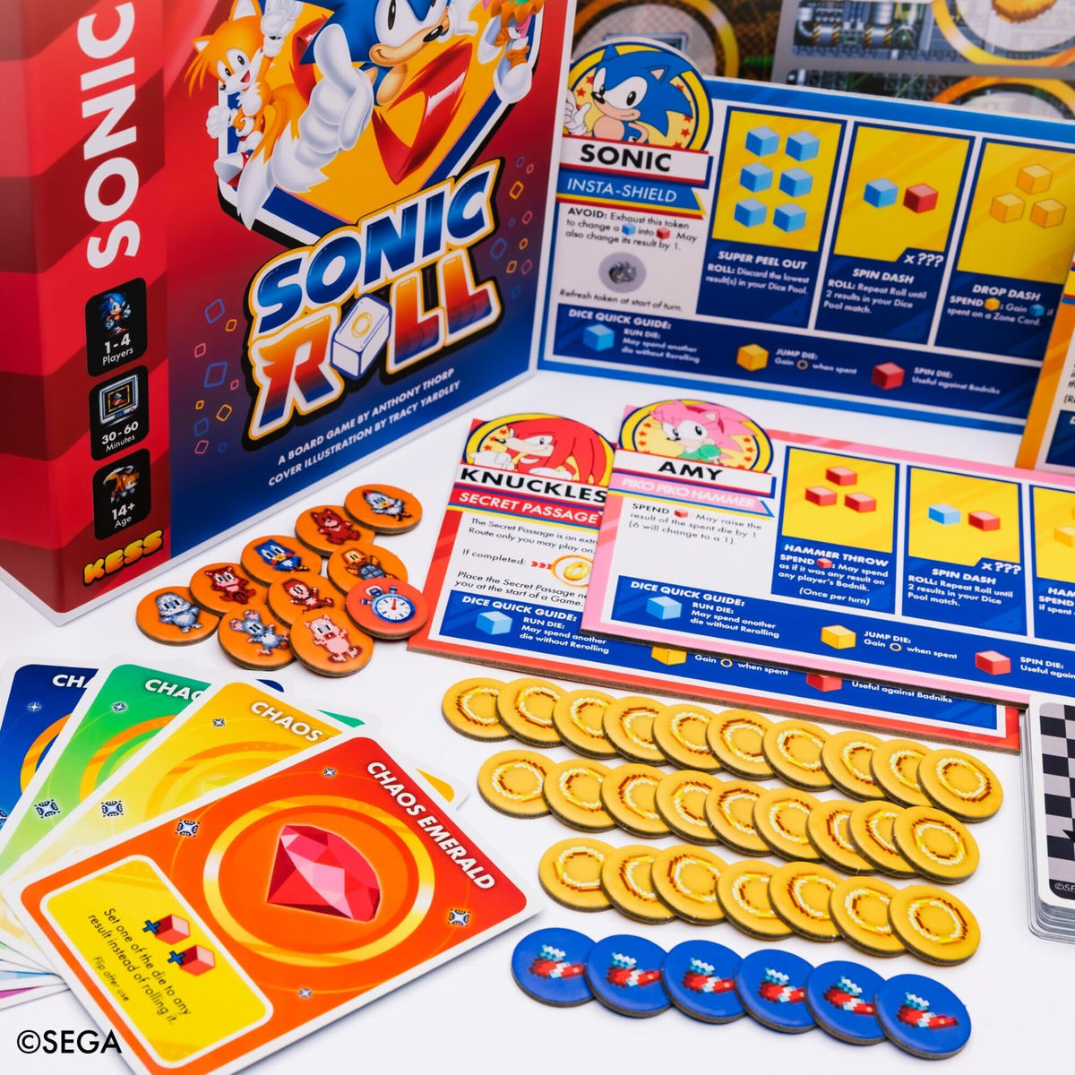 KESS: Sonic Roll Board Game - 1-4 Player Cooperative Tabletop Adventure