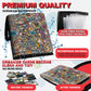 1008 Card Binder 9 Pocket, 3-Ring Trading Card Binder with 56 Page Removable Sleeves, High Storage Waterproof Trading Card Holder Collection Card
