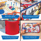 World Tech Toys Transformers Air Hockey Table for Kids - Wooden Tabletop Game with Puck, Pushers & Air Flow System - Hasbro Licensed - Kids 4+