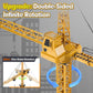 Mini Tudou 6 Channel Infinite Rotation Remote Control Tower Crane Toy 50.4 inch 2.4GHz RC Construction Toy Lift Model with Tower Light & Sound