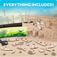 National Geographic Motorized T. Rex 3D Wood Puzzle Dinosaur Kit for Kids