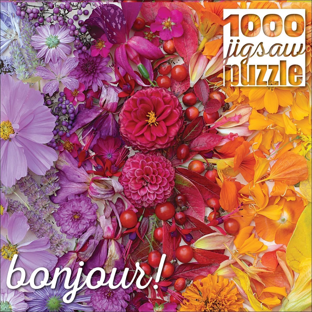 Buffalo Games - Meghan Crandall - Gradient Flora - 1000 Piece Jigsaw Puzzle for Adults -Challenging Puzzle Perfect for Game Nights - Finished Size is