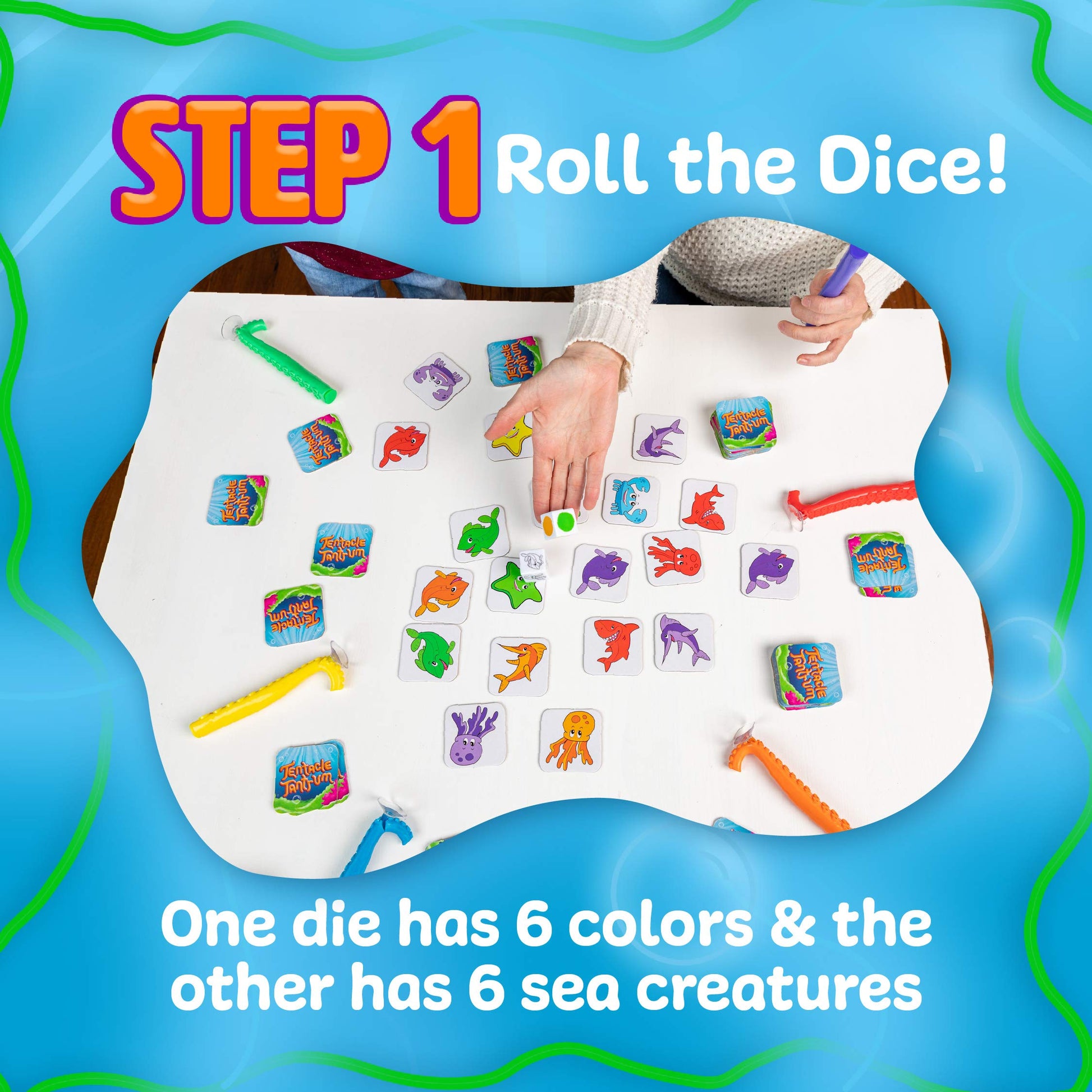 Continuum Games Tentacle Tantrum Fast-Paced Octopus Game of Matches and Squiddy Snatches | 2-6 Players, 20-Minute Play Time, Ages 3 and Up | Family