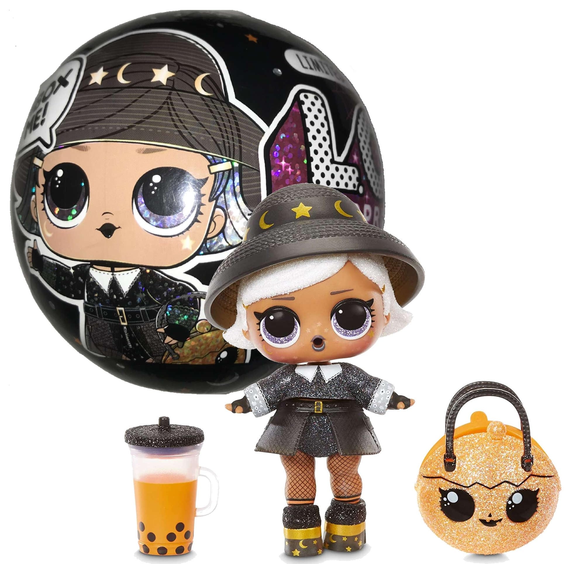 L.O.L. Surprise! Spooky Sparkle Limited Edition Witchay Babay with 7 Surprises, Including Glow-in-The-Dark Doll