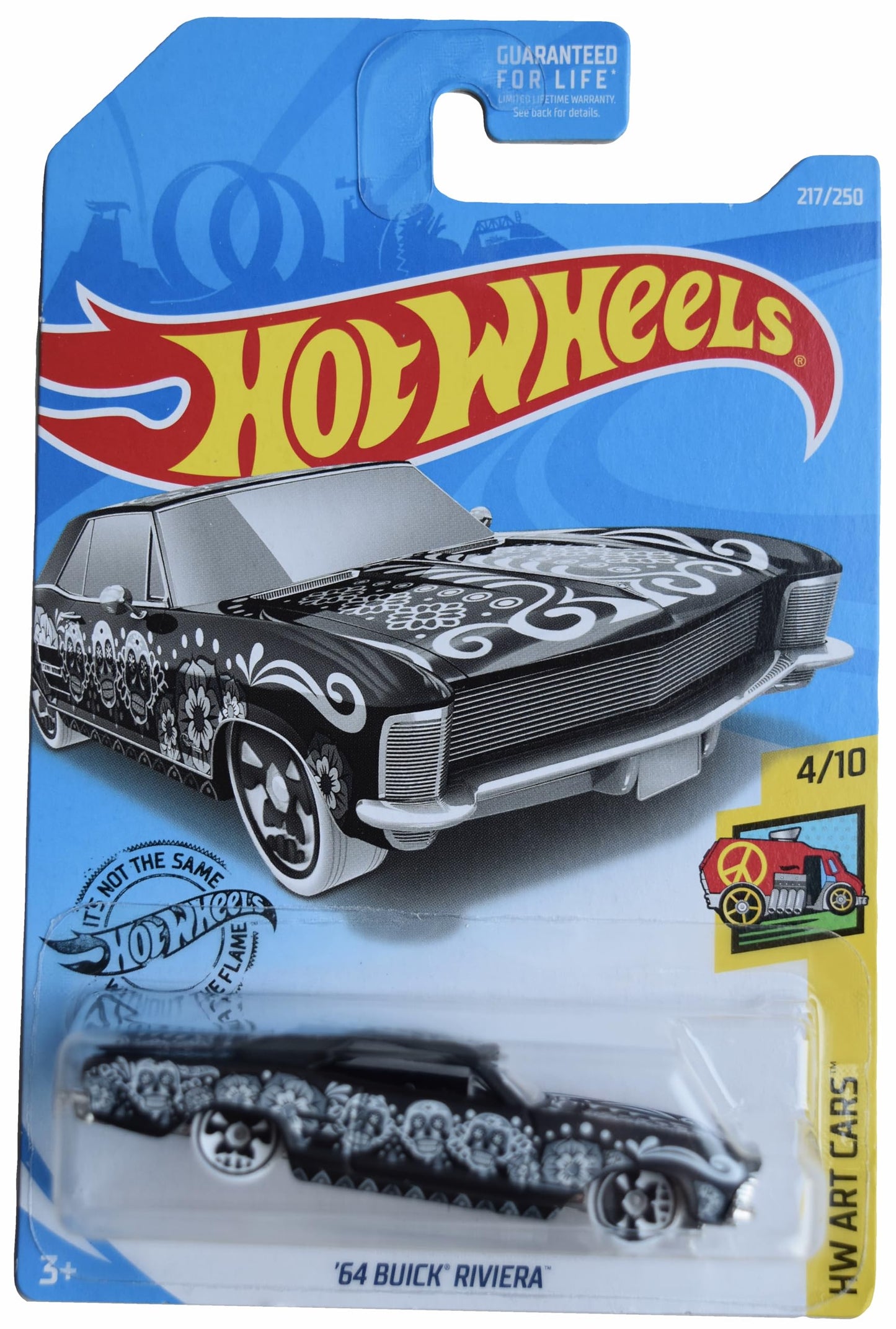 Hot Wheels '64 Buick Riviera, HW Art Cars 4/10 [Black] 217/250