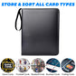 ULLTOON Portable 9-Pocket Trading Card Binder, Holds 1080 Cards with 60 Removable Double-Sided Sleeves, Baseball Card Binder Card Storage Organizer