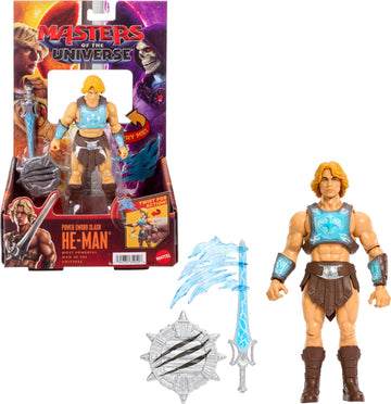 Masters of the Universe Feature Figure Power Sword Slash He-Man, Twist & Release Action Move, 5.5 Inch with Accessory, 2026 Movie Accurate Hero Toy